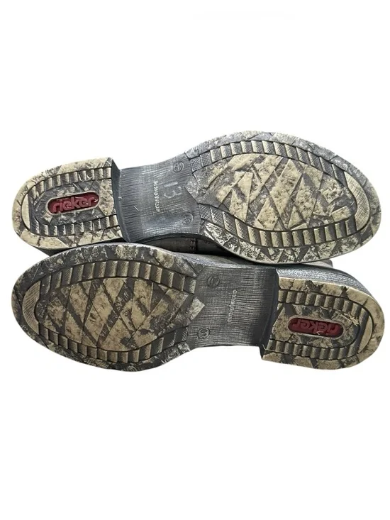 Rieker Women’s Size 40EU/8.5US Gray Payton 27 Combat Moto Ankle Boots - Picture 8 of 9